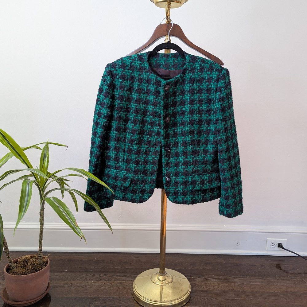 Green and Black Women's Jacket